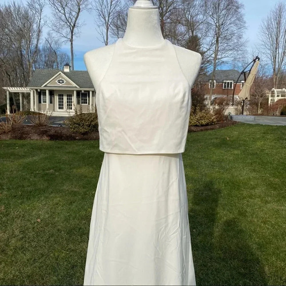 NWT Anthropologie BHLDN Jill Stuart Iva Crepe Maxi Dress Wedding Bridal 14 - Picture 10 of 14